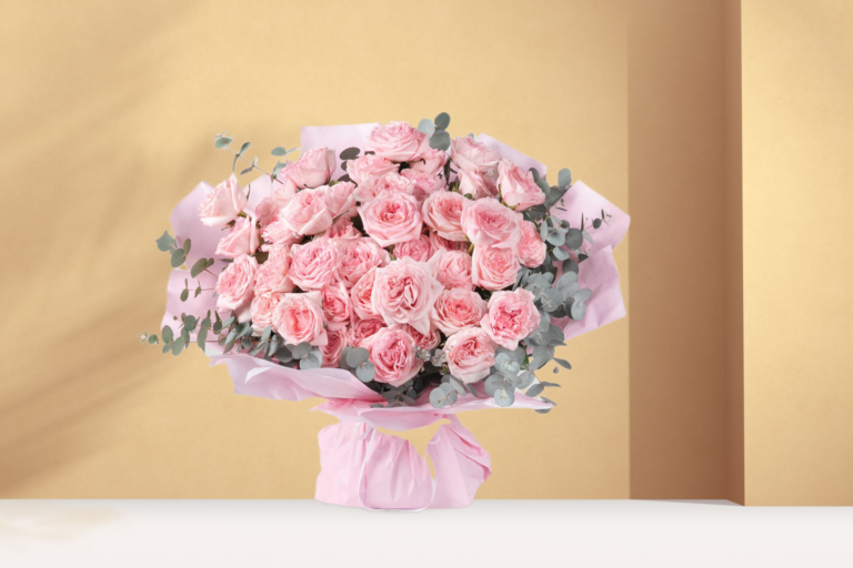 Blushing Petals Garden Roses